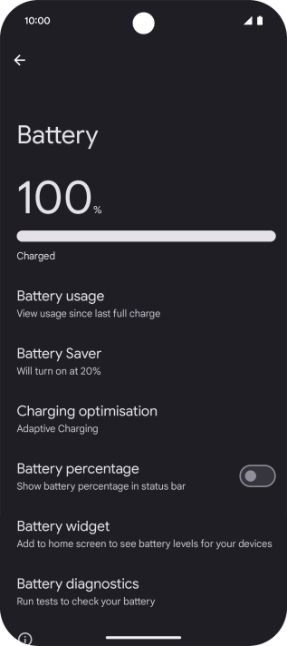 Press Battery Saver.