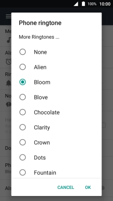 Press More Ringtones ... and go to the required folder.
