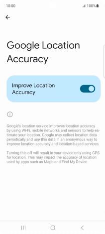 If you press the indicator next to 