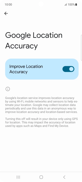 If you press the indicator next to 