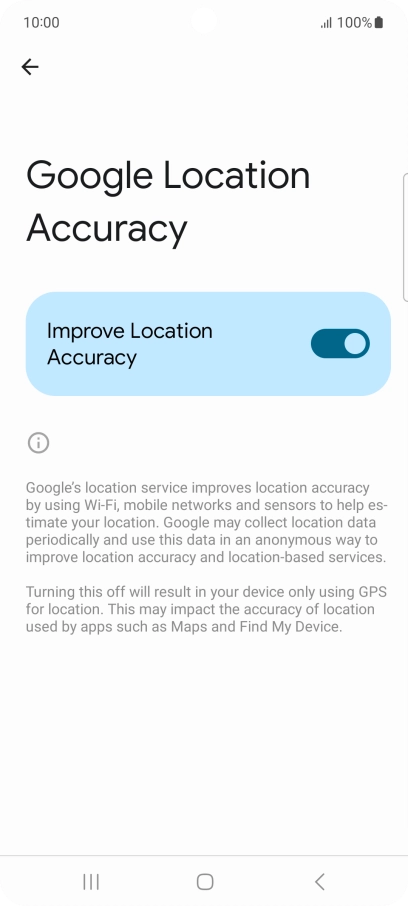 If you press the indicator next to 