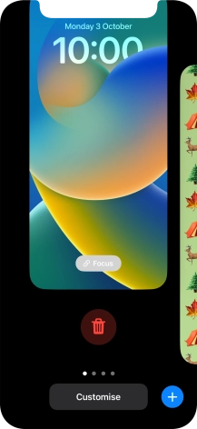 Press the delete icon.