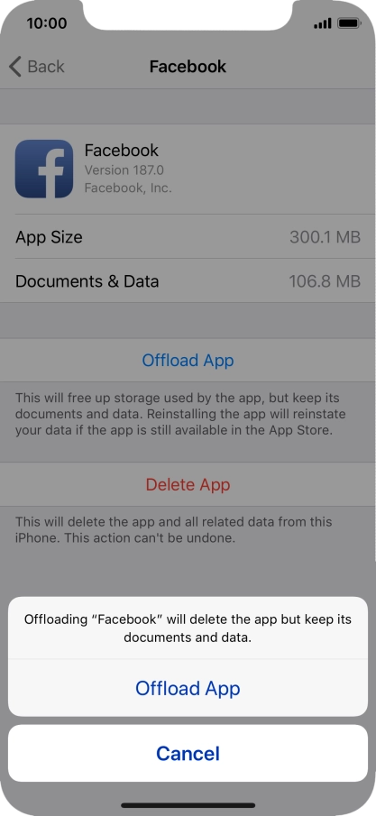 Press Offload App.