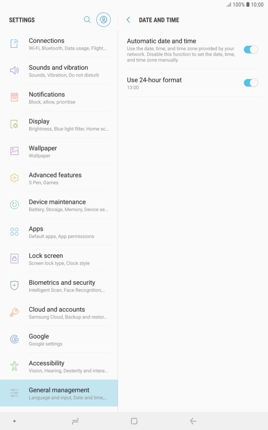 Press the Home key to return to the home screen.