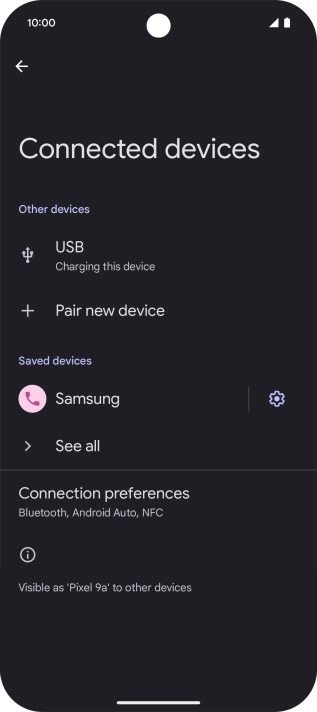 Slide your finger upwards starting from the bottom of the screen to return to the home screen.