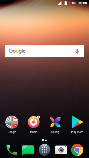 Slide two fingers downwards starting from the top of the screen.