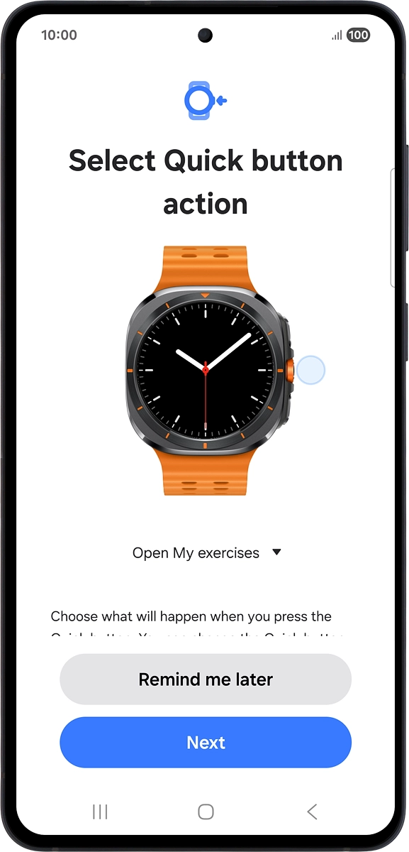 On your phone: Press Next.