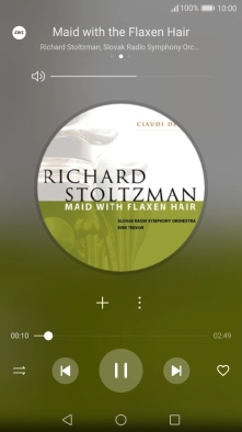 Press arrow right to go to the next audio file.