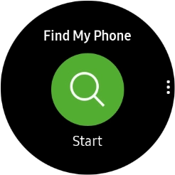 Press Start to send a signal to your phone.