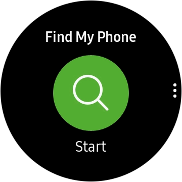 Press Start to send a signal to your phone.