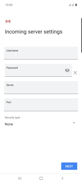 Press the field below 