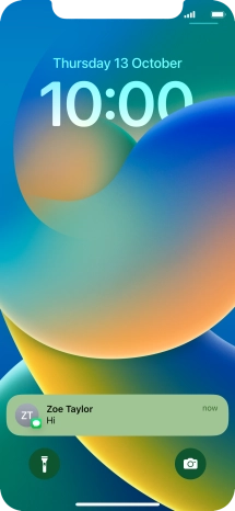 Press the required notification and follow the instructions on the screen to use the selected function.