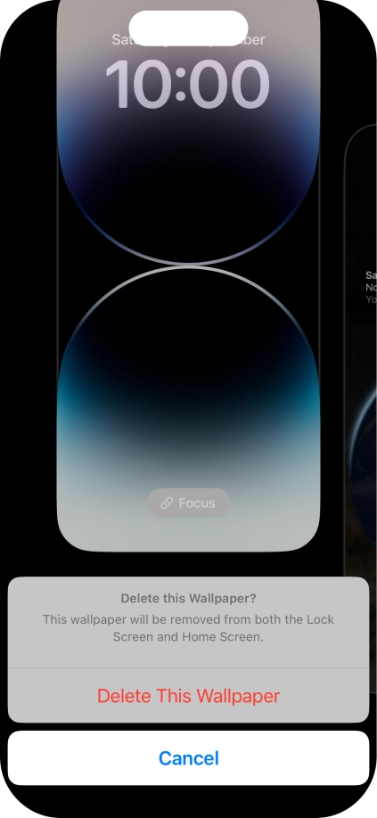 Press Delete This Wallpaper.