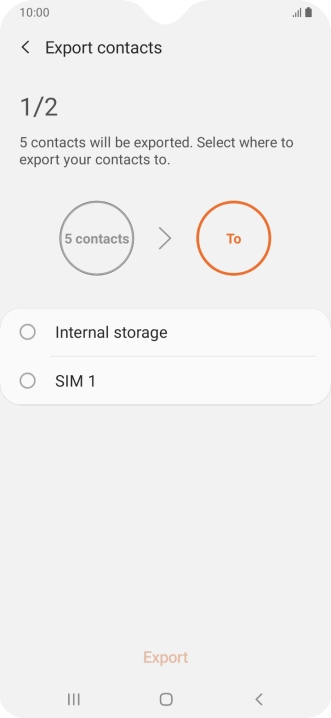 Press the name of the SIM.