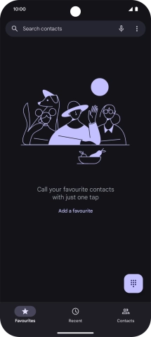 Press the menu icon.