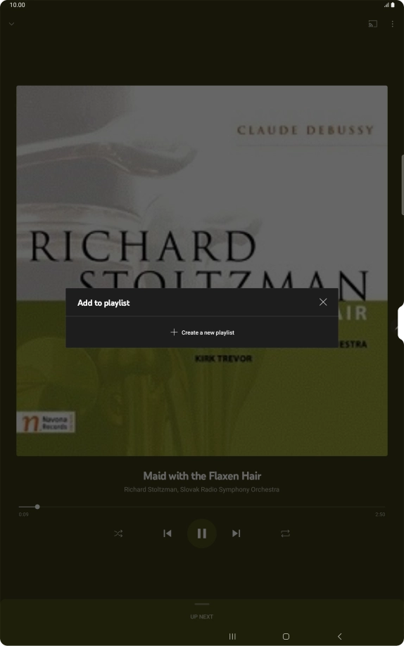 Press Create a new playlist.
