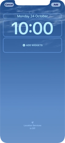 To customise the way the lock screen date is displayed, press the date widget and follow the instructions on the screen to select the required widget display mode.