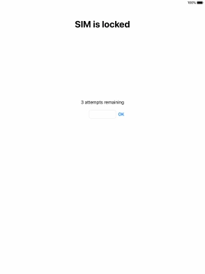 If your SIM is locked, key in your PIN and press OK.