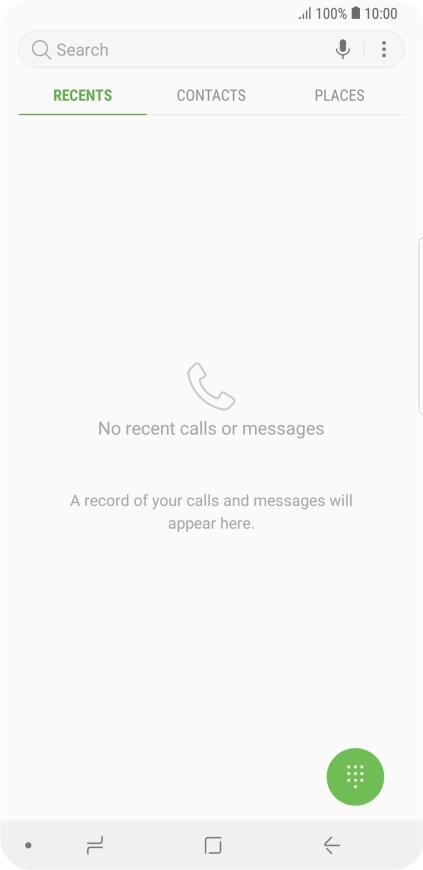 Press the menu icon.