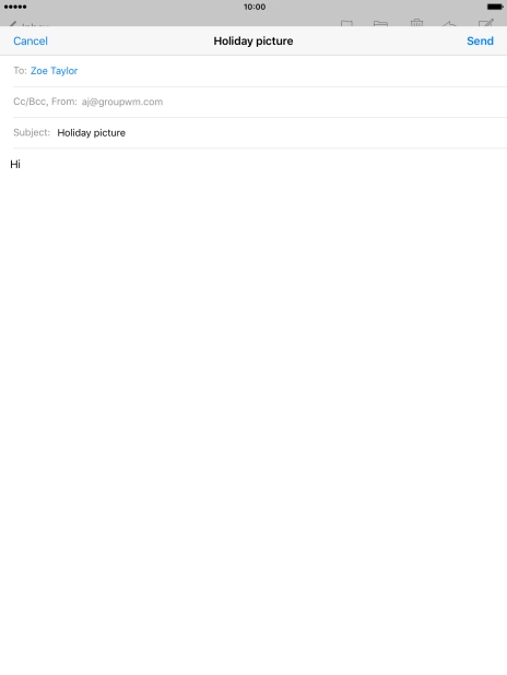 Press and hold the text input field until a pop-up menu is displayed.