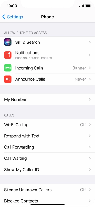 Press Announce Calls.