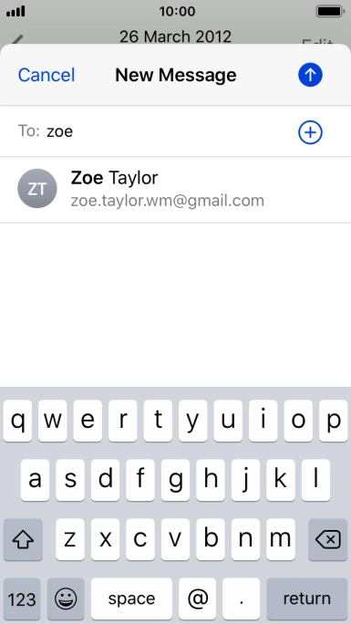 Press the required contact.