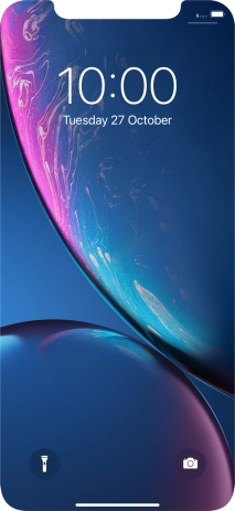 Slide your finger upwards starting from the bottom of the screen.