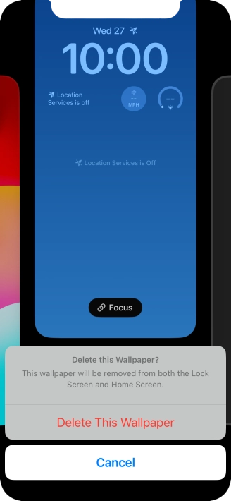 Press Delete This Wallpaper.