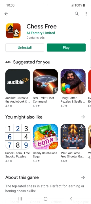 Press the Home key to return to the home screen.
