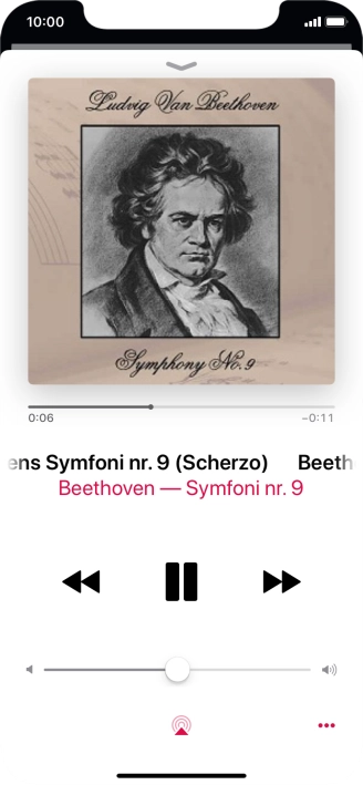 Press arrow right to go to the next audio file.