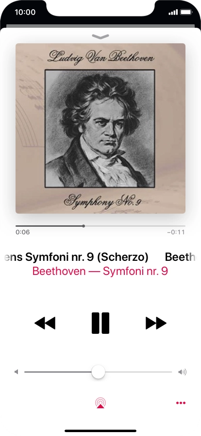 Press arrow right to go to the next audio file.
