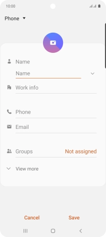 Press the address book drop down list.