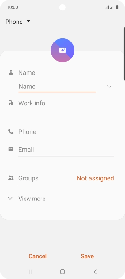 Press the address book drop down list.