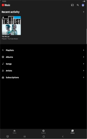 Press the required category and go to the required audio file.