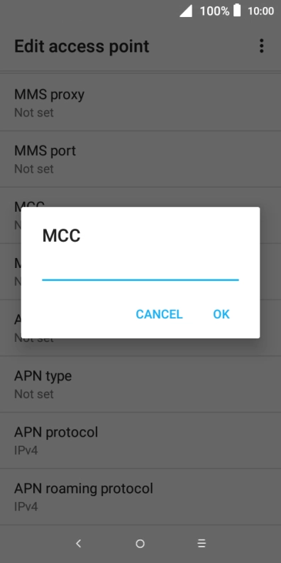 Key in 505 and press OK.
