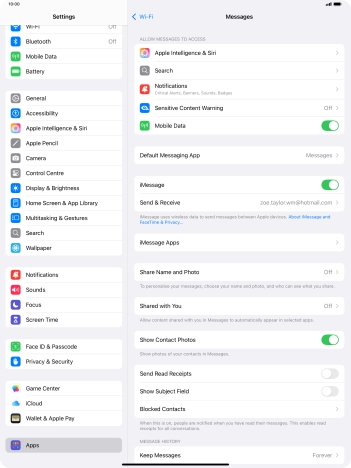 Slide your finger upwards starting from the bottom of the screen to return to the home screen.