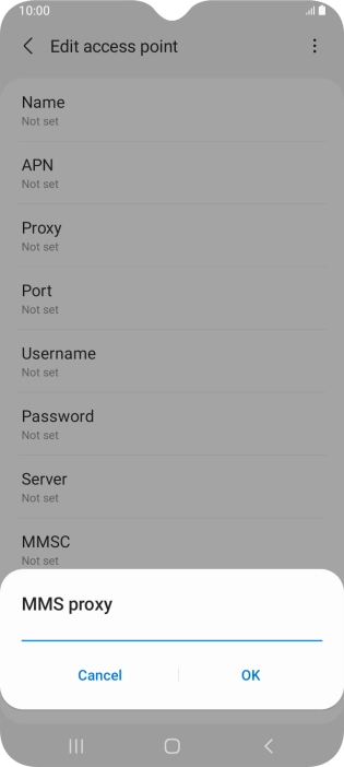 Key in 10.202.002.060 and press OK.