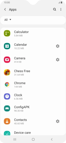 Press the required app.