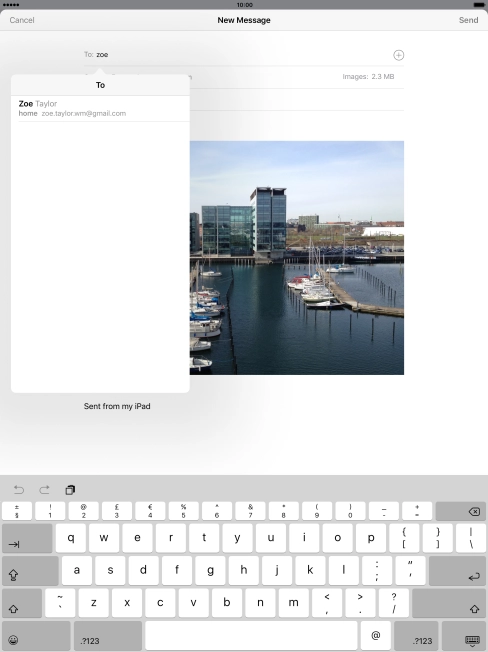 Press the required contact.