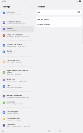Press the indicator to turn the function on or off.
