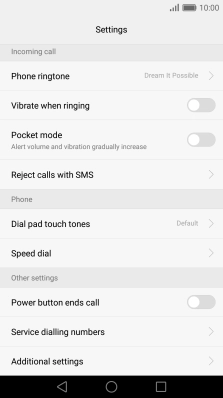 Press Additional settings.