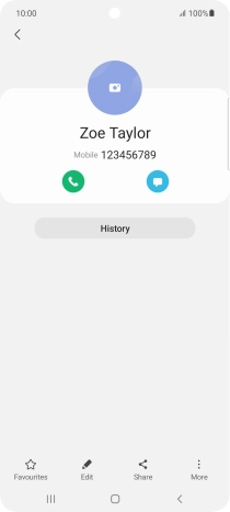 Press the Home key to return to the home screen.