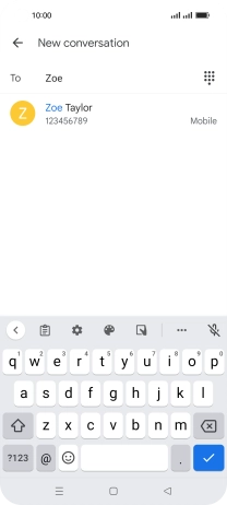 Press the required contact.
