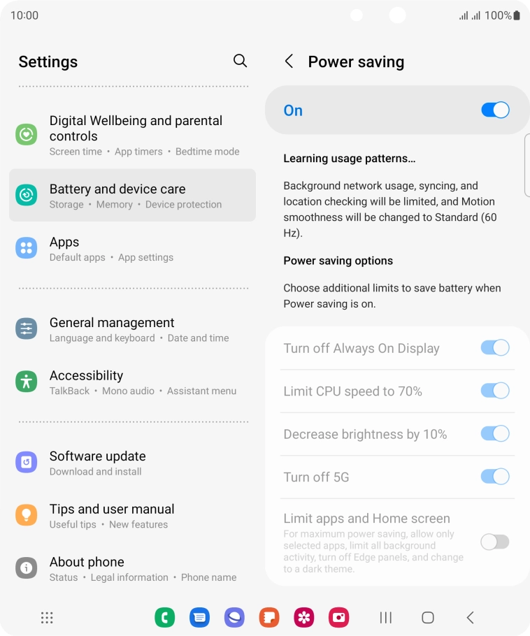 Press the Home key to return to the home screen.
