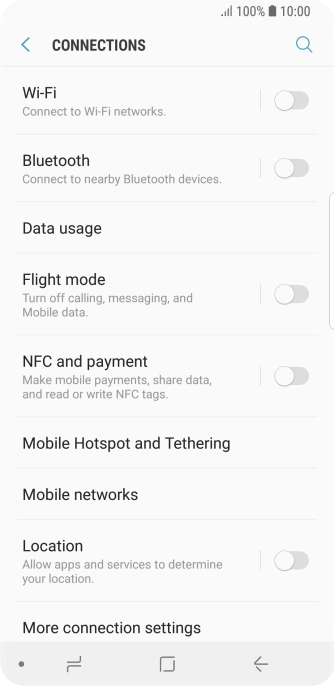 Press Mobile networks.