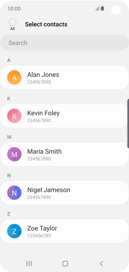 Press the field above 