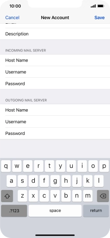 Press Save. Your email account has now been set up. To select more settings for incoming and outgoing server, proceed with the following steps.