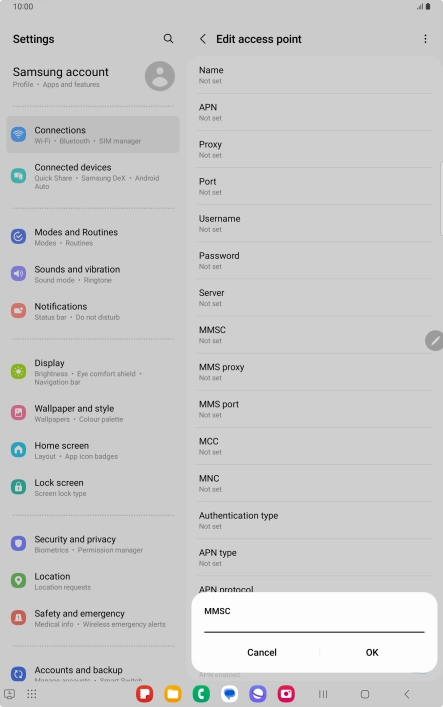 Key in http://pxt.vodafone.net.au/pxtsend and press OK.
