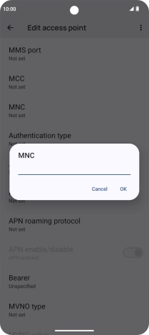 Key in 03 and press OK.