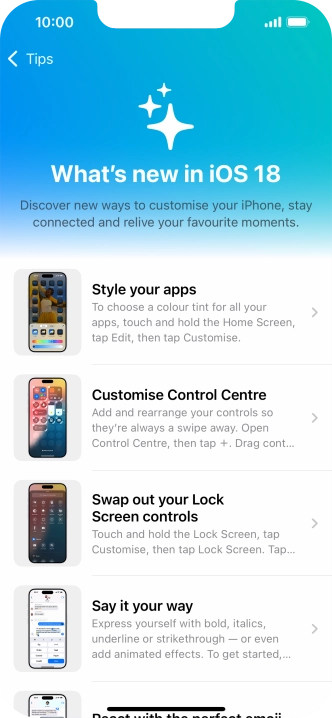 Slide your finger upwards starting from the bottom of the screen to return to the home screen.